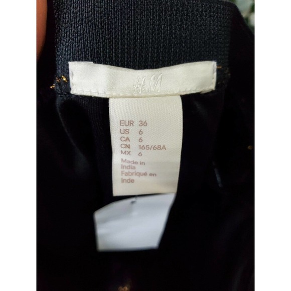 H & M Women's Multicolor Polyester Mid Rise Straight Legs Casual Pants Size 6 - Picture 9 of 12